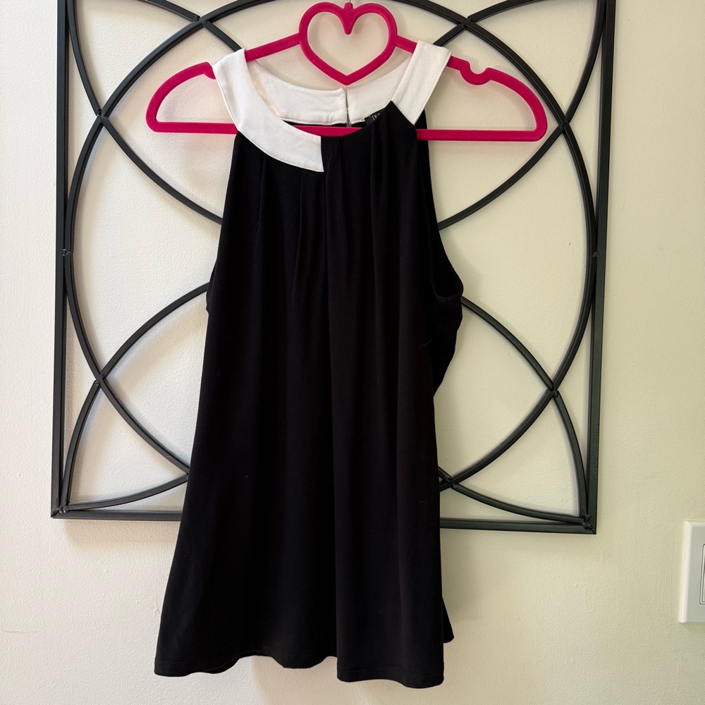 INC International Concepts Black and White Top